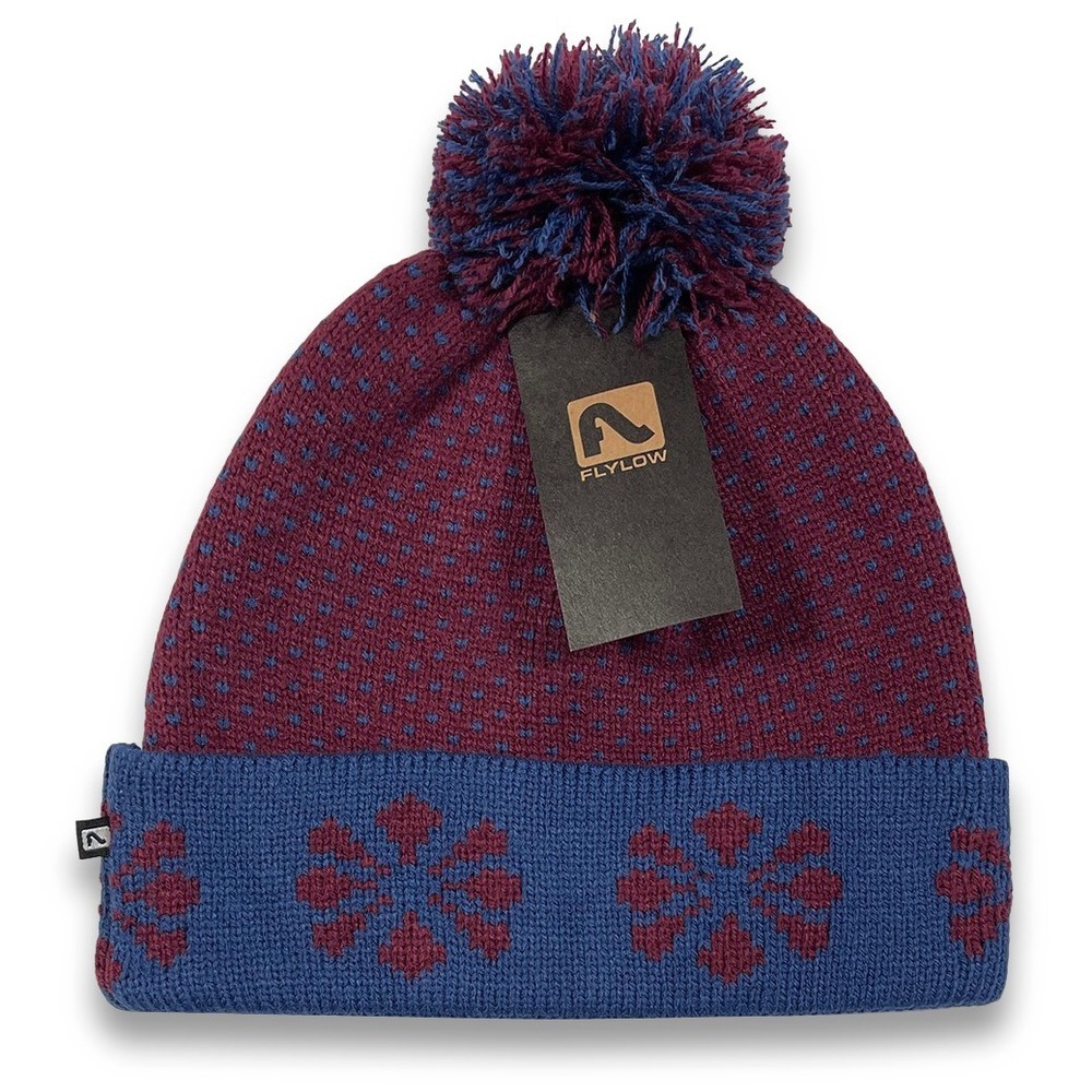 Flylow Nova Beanie -‎ NWT Adult Unisex One Size Beet / Sapphire - #45011-G8